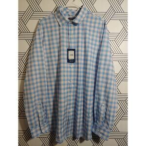 NWT Mens Chaps Plaid Button Front Size XL